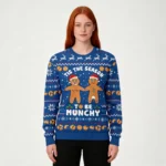 Munchy Gingerbread Naughty Mens Ugly Sweater C