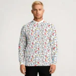 Naught Reindeer Face Ugly Christmas Sweater Wi