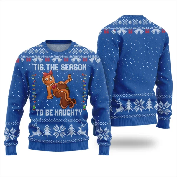 naughty gingerbread ugly xmas sweater warm and comfy sweater for.webp
