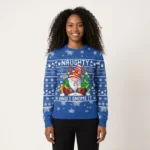 Naughty Gnome Ugly Christmas Sweater Royal War