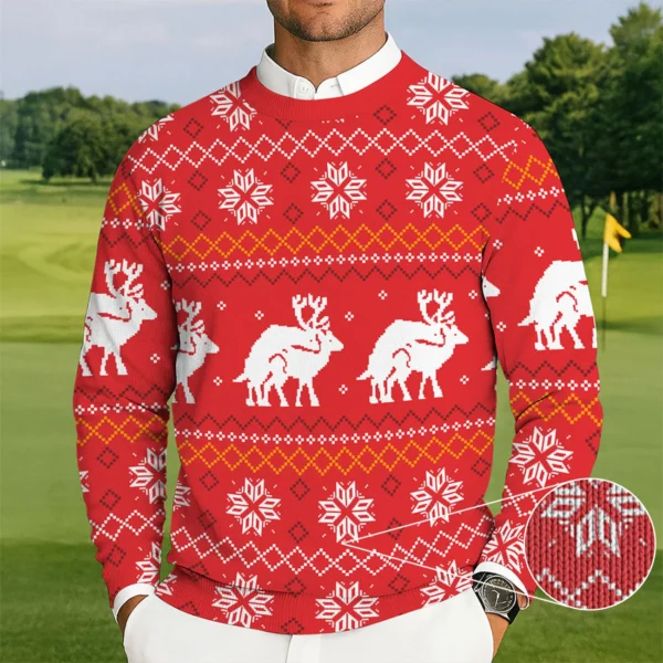 naughty reindeer golf ugly sweater christmas xmas clothing golf fans.webp
