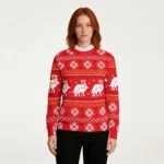Naughty Reindeer Golf Ugly Sweater Christmas X