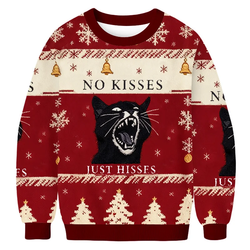 no kisses just hisses angry black cat christmas ugly sweater xmas.webp no kisses just hisses angry black cat christmas ugly sweater xmas.webp