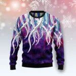 Octopus Galaxy Ugly Christmas Sweater Novelty