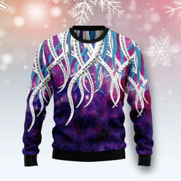 octopus galaxy ugly christmas sweater novelty christmas sweater xmas.webp