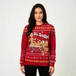Oh Snap Gingerbread Ugly Christmas Sweater For