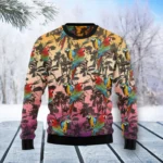 Parrot Palm Forest Ugly Christmas Sweater Anim