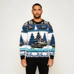Patrol Car Holiday Christmas Ugly Sweater Chri