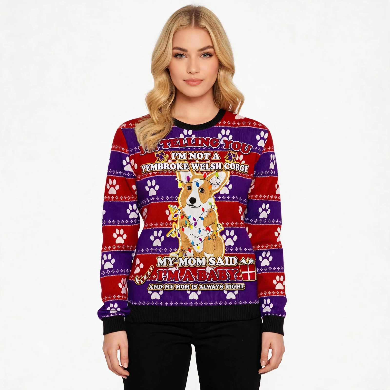 Pembroke Welsh Corgi Baby Christmas Ugly Chris Pembroke Welsh Corgi Baby Christmas Ugly Chris
