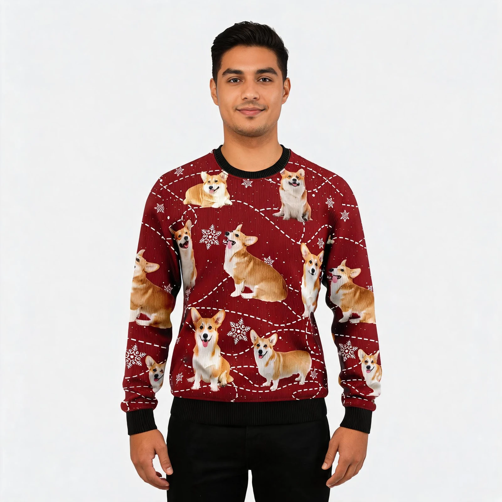 Pembroke Welsh Corgi Funny Ugly Xmas Sweaters Pembroke Welsh Corgi Funny Ugly Xmas Sweaters