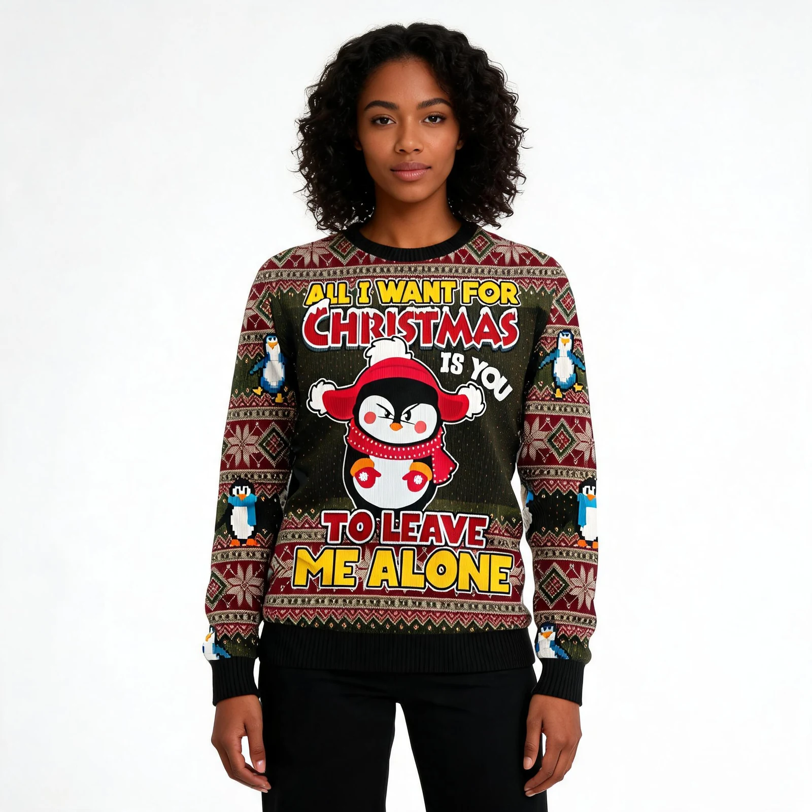 Penguin All I Want For Christmas Is Ugly Chris Penguin All I Want For Christmas Is Ugly Chris
