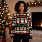 Penguin Christmas Tree Funny Ugly Xmas Sweaters Cool Xmas Clothes