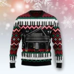 Piano Awesome Ugly Christmas Sweater Winter Cl