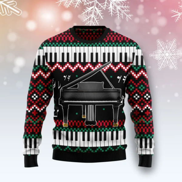 piano awesome ugly christmas sweater winter clothing christmas gift.webp