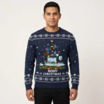 Pilot Merry Christmas Tree Funny Xmas Sweater