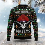 Pirate Skull Merry Christmas Ugly Sweater Holi