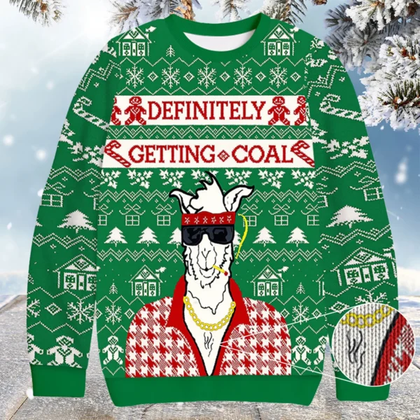 pot smoking llama christmas ugly sweater christmas gift ideas for him.webp