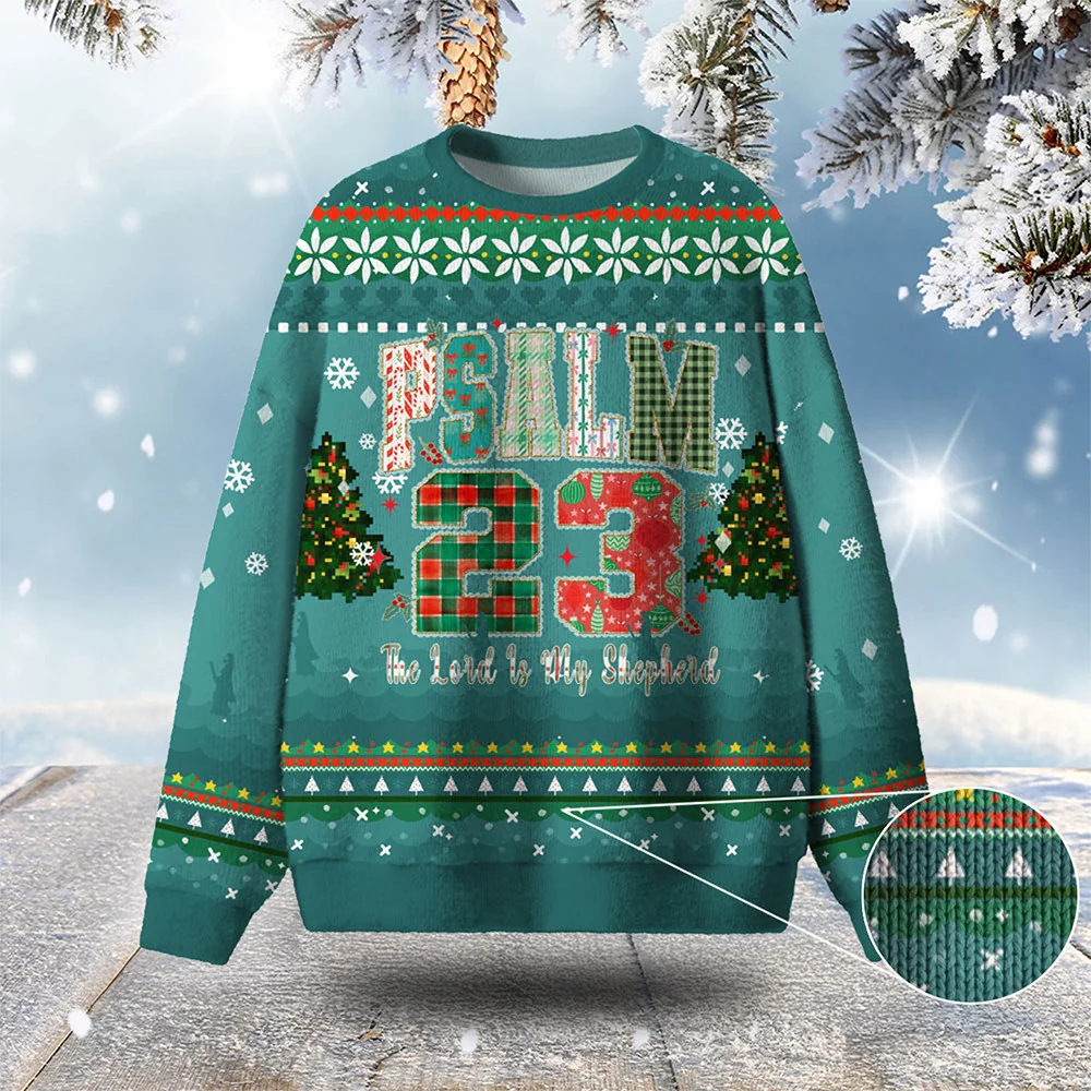 psalm 23 the lord is my shepherd ugly christmas sweater xmas wear.webp psalm 23 the lord is my shepherd ugly christmas sweater xmas wear.webp