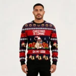 Pug Christmas Is Coming Ugly Christmas Sweater