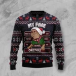 Pug Ugly Christmas Sweater My Face When You Sa