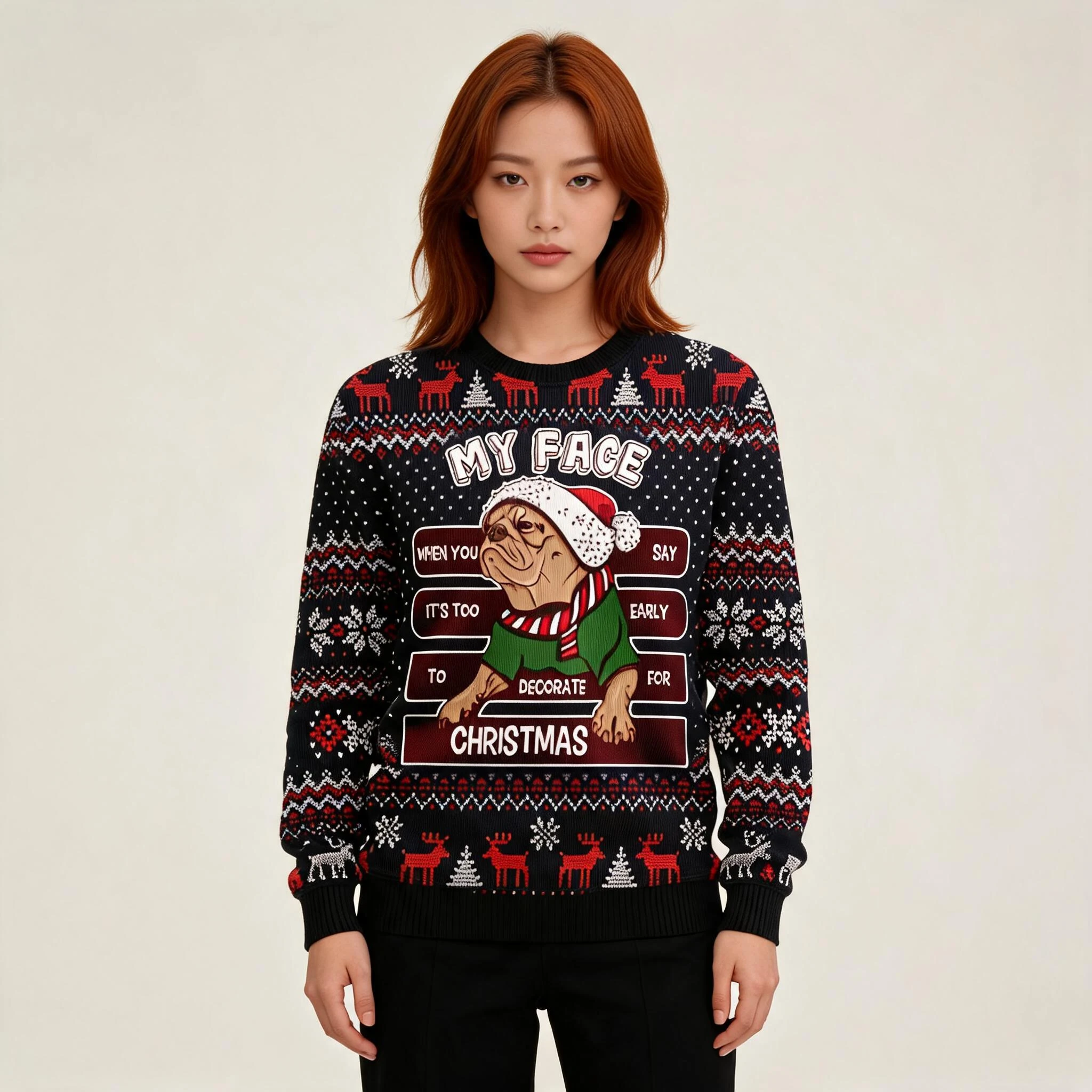 Pug Ugly Christmas Sweater My Face When You Sa Pug Ugly Christmas Sweater My Face When You Sa
