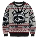Punk Raccoon With Mohawk And Spiked Collar Chr