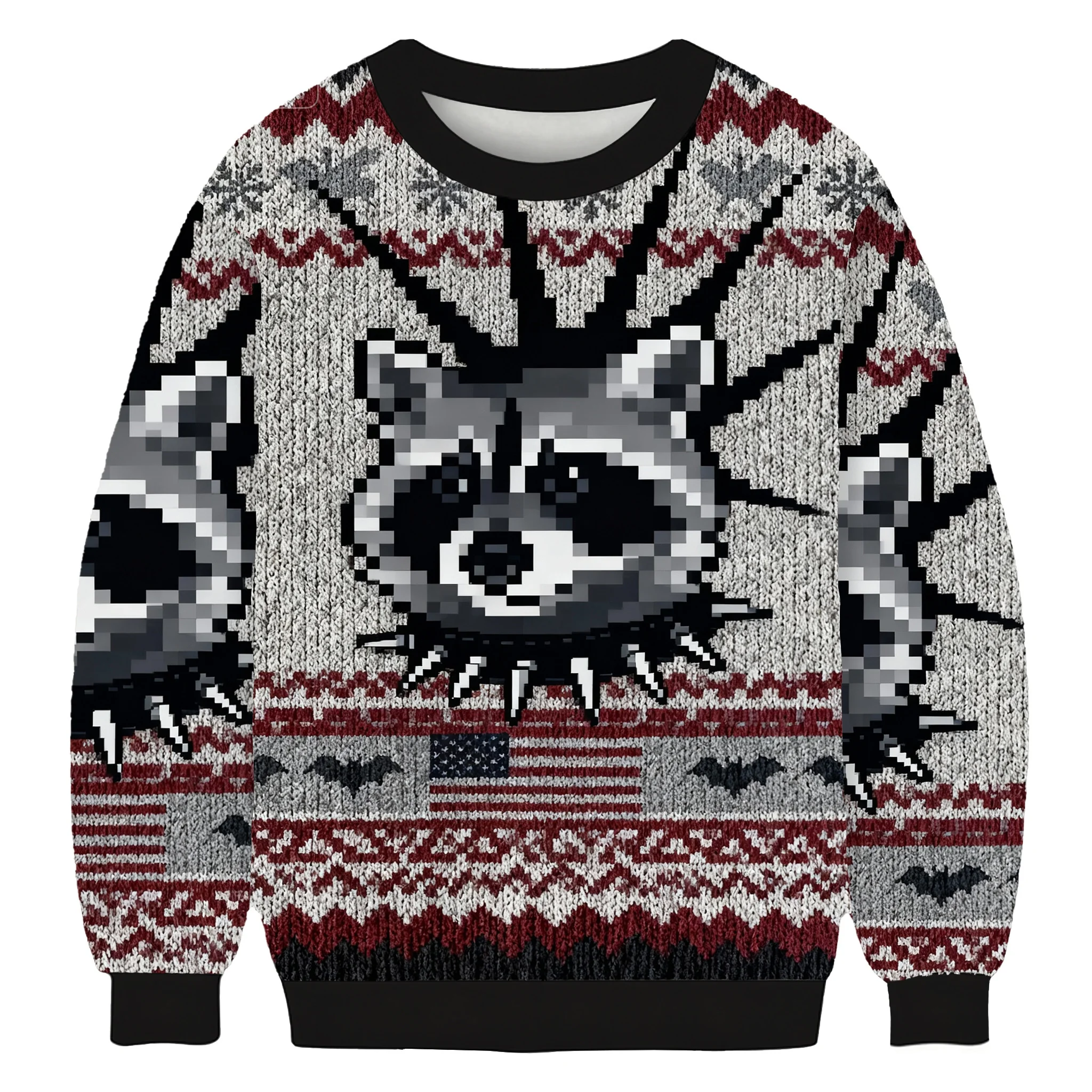 punk raccoon with mohawk and spiked collar christmas outfits.webp punk raccoon with mohawk and spiked collar christmas outfits.webp
