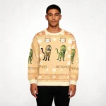 Puss And Octopus Hybrid Meme Christmas Ugly Sw