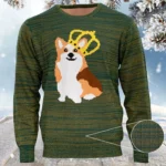 Queen Corgi Dog Lovers Xmas Ugly Christmas S