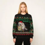 Raccoon Funny Snack Christmas Ugly Sweater Chr