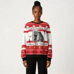 Raccoon God Is Testing Me Ugly Christmas Sweat
