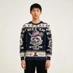 Raccoon Rizz Em With The Tism Ugly Sweater Hol