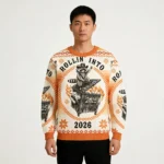 Raccoon Trash Can Fire Ugly Sweater Animal The