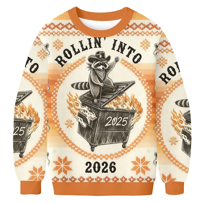 raccoon trash can fire ugly sweater animal themed christmas apparel.webp raccoon trash can fire ugly sweater animal themed christmas apparel.webp