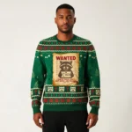 Raccoon Wanted 13 Ugly Christmas Sweater Anima