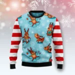 Reindeer Cute Ugly Christmas Sweater Animal Ch