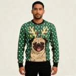 Reindeer Dog Christmas Funny Ugly Xmas Sweater