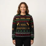Reindeer Ugly Christmas Sweater I Hodl Christm