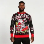 Rock And Roll Santa Claus Guitar Sleigher Ugly