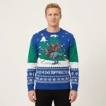 Royal Funny Santa Trex Christmas Sweater Casua