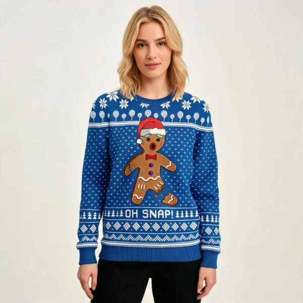Royal Unique Oh Snap Gingerbread Ugly Xmas Swe