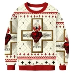 Sacred Heart In Vinces Donut Ugly Sweater Chri