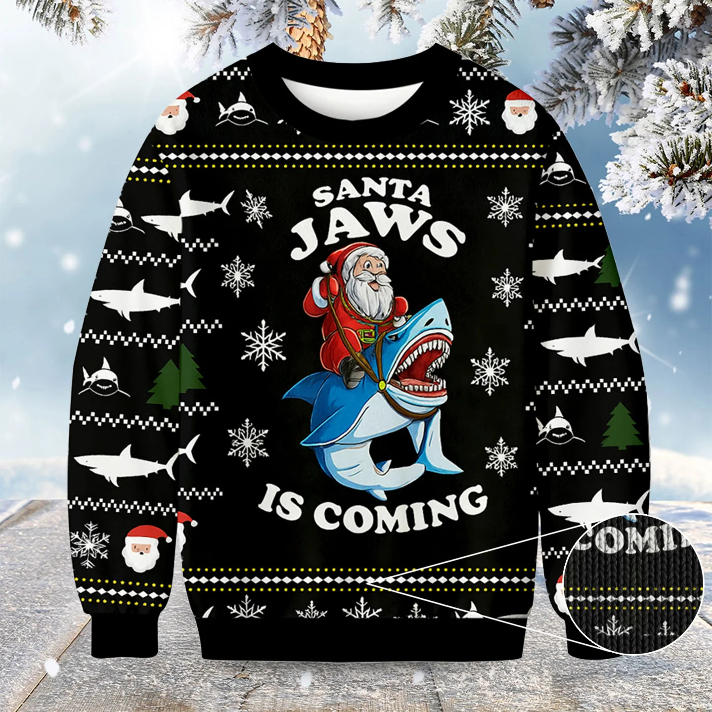 santa and shark christmas ugly sweater winter apparel funny christmas.webp santa and shark christmas ugly sweater winter apparel funny christmas.webp