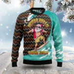 Santa Claus Jingle Bells Surfing Swells Ugly C