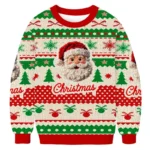 Santa Claus Merry Christmas Ugly Sweater Holid