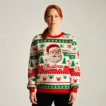 Santa Claus Merry Christmas Ugly Sweater Holiday Wear Christmas Gift