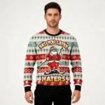 Santa Claus Ski You Later Ugly Christmas Sweat