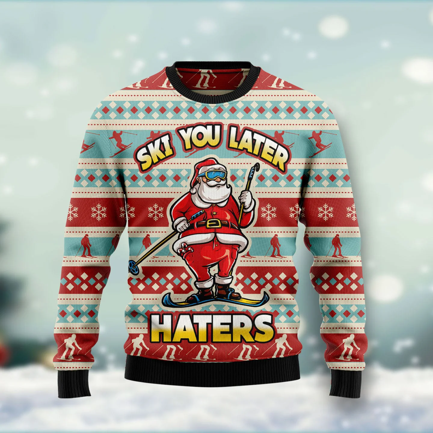 santa claus ski you later ugly christmas sweater winter apparel.webp santa claus ski you later ugly christmas sweater winter apparel.webp