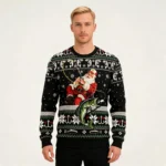 Santa Fishing Ugly Christmas Sweater Christmas