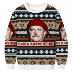 Santa Knows Nothing Christmas Ugly Sweater Holiday Apparel Secret